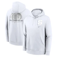 Sweat à capuche Nike blanc Penn State Nittany Lions 2025 White Out Club Fleece pour homme