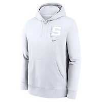 Sweat à capuche Nike blanc Penn State Nittany Lions 2025 White Out Club Fleece pour homme