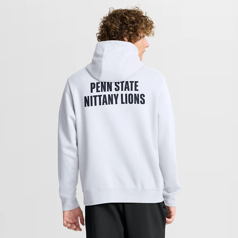 Sweat à capuche polaire Nike blanc Penn State Nittany Lions Basketball Two-Hit Club pour homme