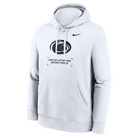 Men's Nike White Penn State Nittany Lions Basketball Two-Hit Club Fleece Pullover Hoodie