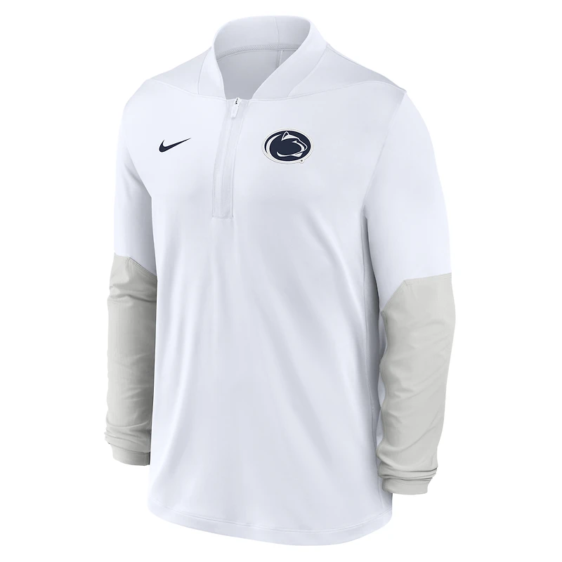 Men's Nike White Penn State Nittany Lions One Goal Performance Half-Zip Pullover