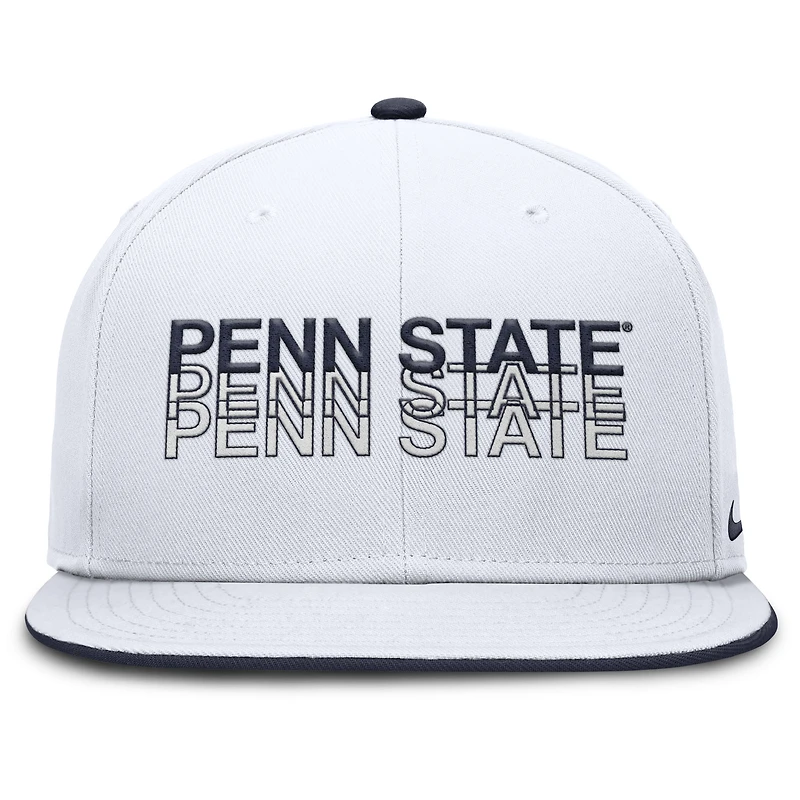Men's Nike  White Penn State Nittany Lions True Primetime Performance Fitted Hat