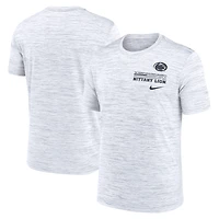 T-shirt Nike blanc Penn State Nittany Lions Velocity Stacked Performance pour homme