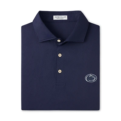 Men's Peter Millar Navy Penn State Nittany Lions Hugo Performance Jersey Polo