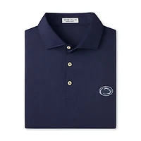 Men's Peter Millar Navy Penn State Nittany Lions Hugo Performance Jersey Polo