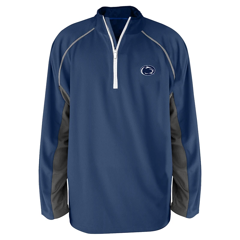 Veste raglan à quart de zip, bleu marine, Penn State Nittany Lions, pour homme, grandes tailles