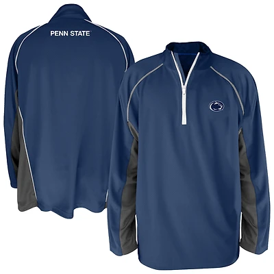 Veste raglan à quart de zip, bleu marine, Penn State Nittany Lions, pour homme, grandes tailles