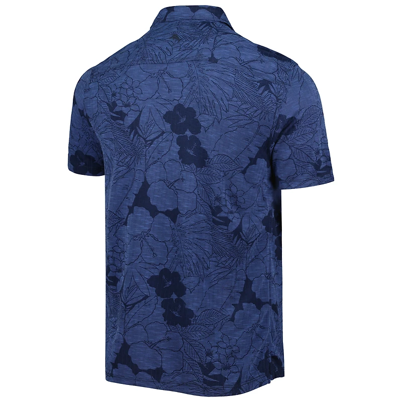 Polo Tommy Bahama Navy Penn State Nittany Lions Big & Tall Miramar Blooms pour homme