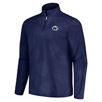 Veste à demi-zip Tommy Bahama Navy Penn State Nittany Lions Delray Frond IslandZone pour hommes