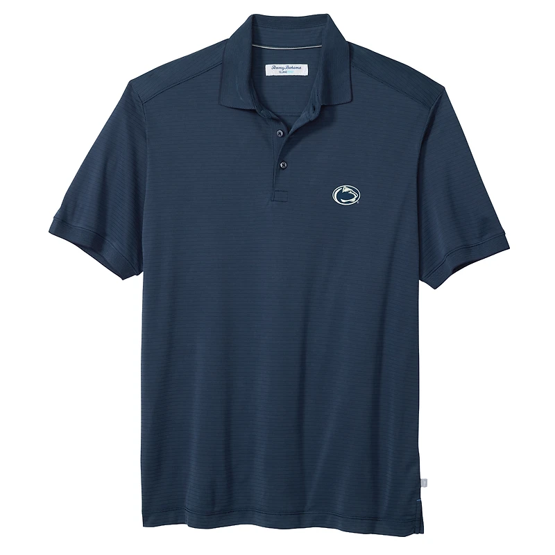 Polo rayé Tommy Bahama bleu marine Penn State Nittany Lions IslandZone Bay pour homme