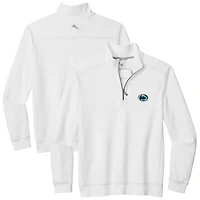 Veste Tommy Bahama blanche pour homme, demi-zippée, Penn State Nittany Lions Montego Bay