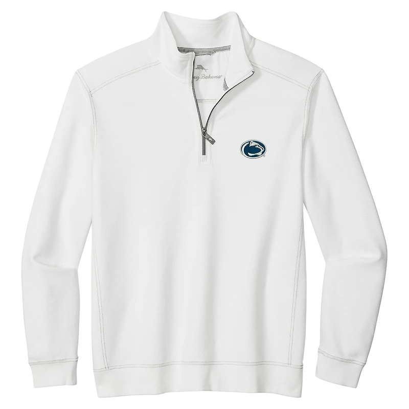 Men's Tommy Bahama White Penn State Nittany Lions Montego Bay Half-Zip Jacket