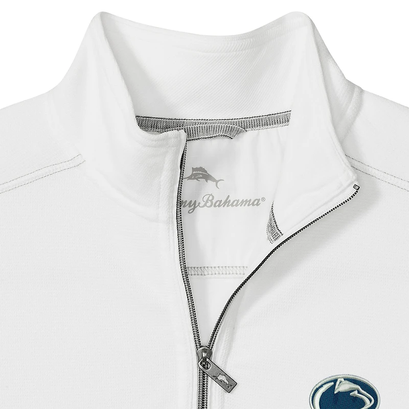 Men's Tommy Bahama White Penn State Nittany Lions Montego Bay Half-Zip Jacket