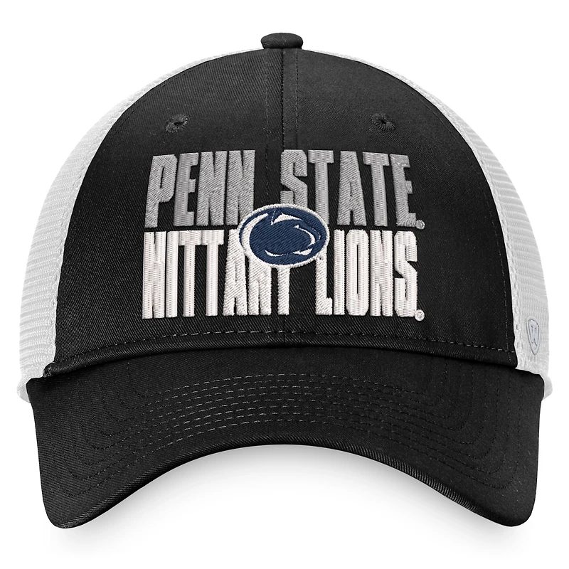 TOP PENNST NOIR AVEC NCAA TOP STOCKPILE TRUCKER HATMENSTR
