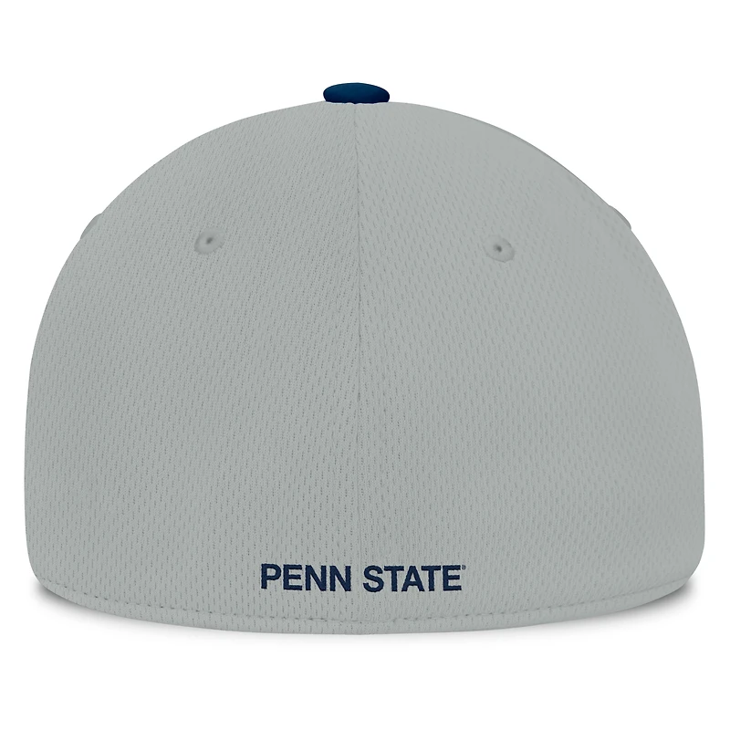 Men's Top of the World  Gray/Navy Penn State Nittany Lions Mick Flex Hat
