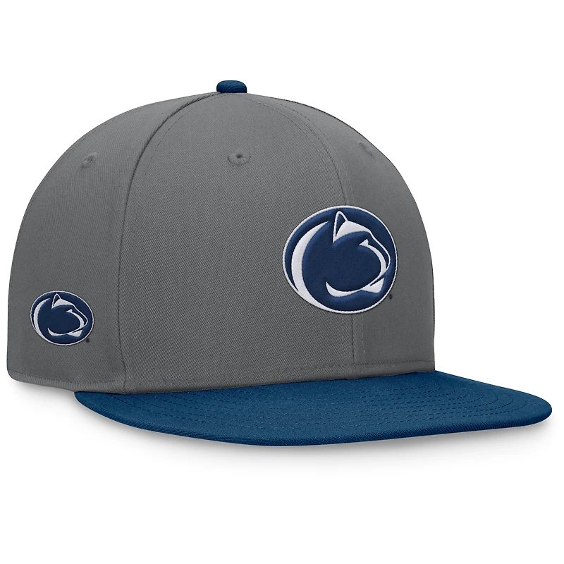 Men's Top of the World Gray/Navy Penn State Nittany Lions Rally Two-Tone Fitted Hat