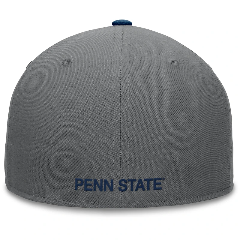 Men's Top of the World Gray/Navy Penn State Nittany Lions Rally Two-Tone Fitted Hat