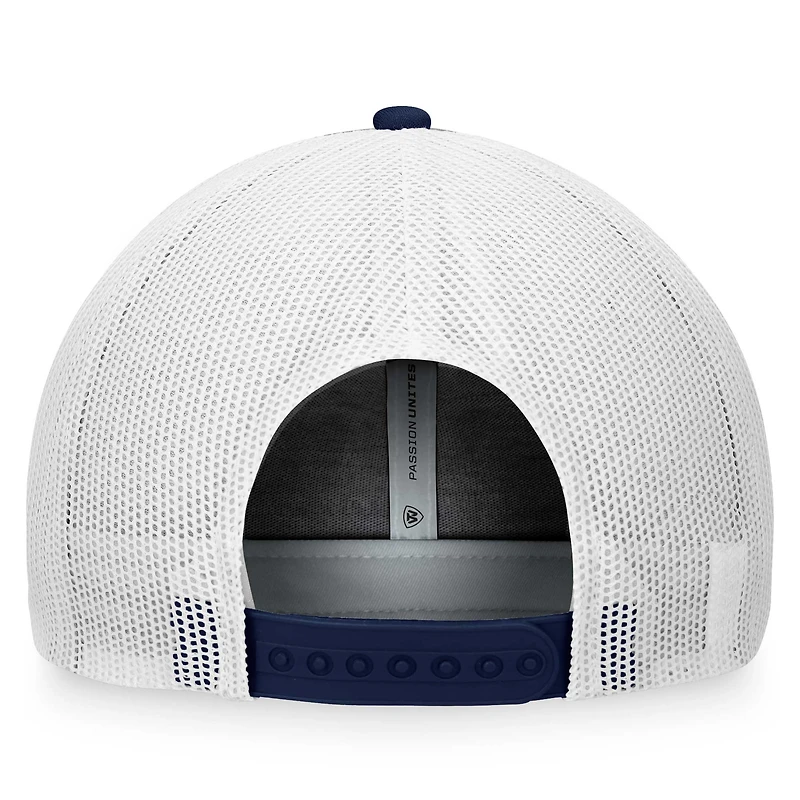 Casquette ajustable Top of the World bleu marine/gris Penn State Nittany Lions Daybreak Foam Trucker pour homme
