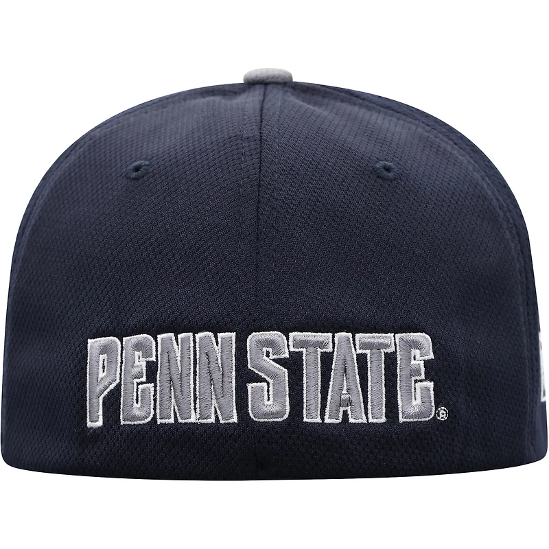 Men's Top of the World Navy/Gray Penn State Nittany Lions Two-Tone Reflex Hybrid Tech Flex Hat