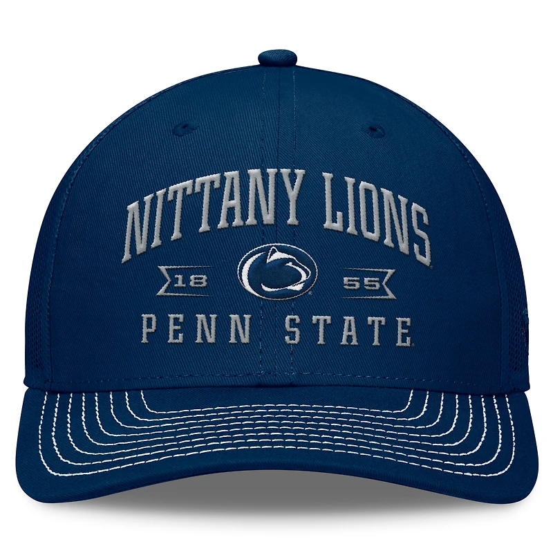 Casquette réglable Top of the World Navy Penn State Nittany Lions Carson Trucker pour hommes