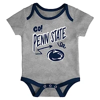 Newborn & Infant Outerstuff Penn State Nittany Lions Three-Pack All Day Play Bodysuit Set