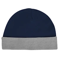 Ensemble body, bavoir et bonnet à revers Penn State Nittany Lions pour nouveau-né nourrisson