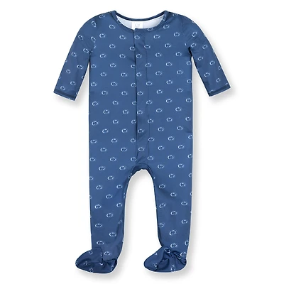 Grenouillère à fermeture magnétique pour nouveau-né et nourrisson ZooZatz Navy Penn State Nittany Lions