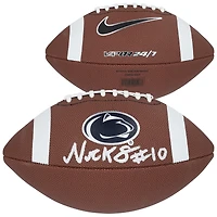 Nick Singleton Penn State Nittany Lions Autographed Nike Replica Football  