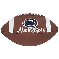 Réplique de ballon de football Nike autographiée par Nick Singleton des Penn State Nittany Lions