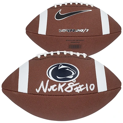 Nick Singleton Penn State Nittany Lions Autographed Nike Replica Football