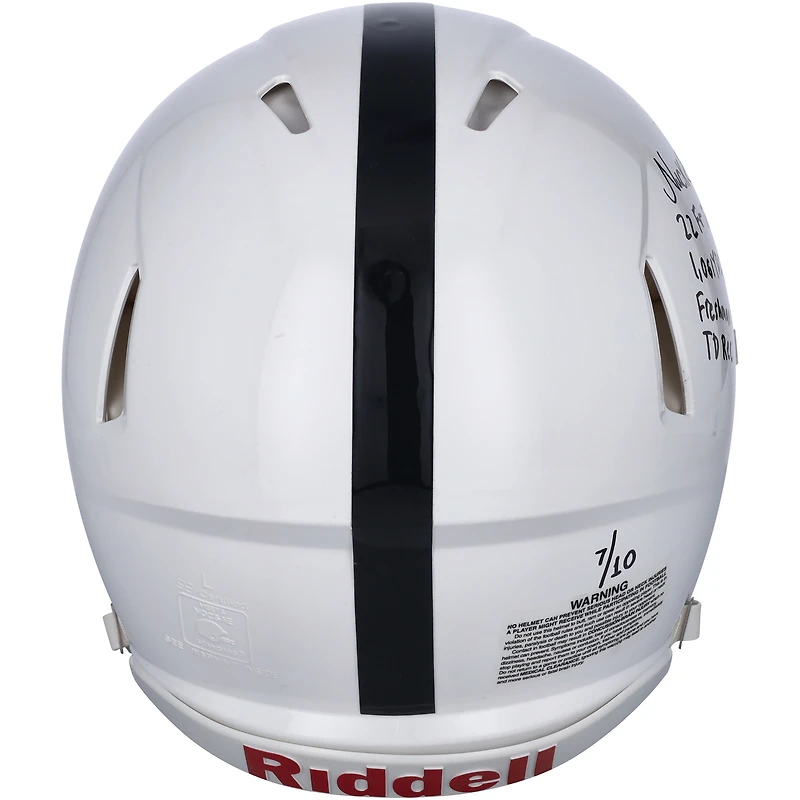 Nick Singleton Penn State Nittany Lions Autographed Riddell Speed Authentic Helmet with Multiple Inscriptions - Limited Edition of 10