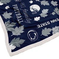 Pegasus Penn State Nittany Lions 60" x 70" Fall, Family & Football Flannel Fleece Sherpa Blanket
