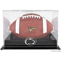 Penn State Nittany Lions Black Base Logo de l'équipe Vitrine de football avec dos miroir