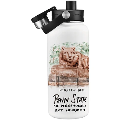 Bouteille d'eau aquarelle Laura Wilcox des Nittany Lions de Penn State (960 ml)