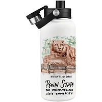 Bouteille d'eau aquarelle Laura Wilcox des Nittany Lions de Penn State (960 ml)