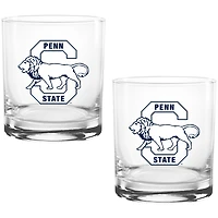 Penn State Nittany Lions Two Pack 14oz. Vault Sketch Rocks Glass Set