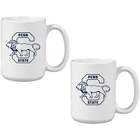 Penn State Nittany Lions Two Pack 15oz. Vault Sketch Ceramic Mug Set
