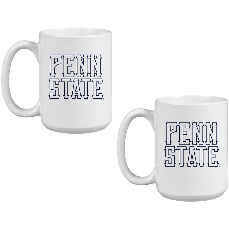 Penn State Nittany Lions Two Pack 15oz. Vault Sketch Ceramic Mug Set