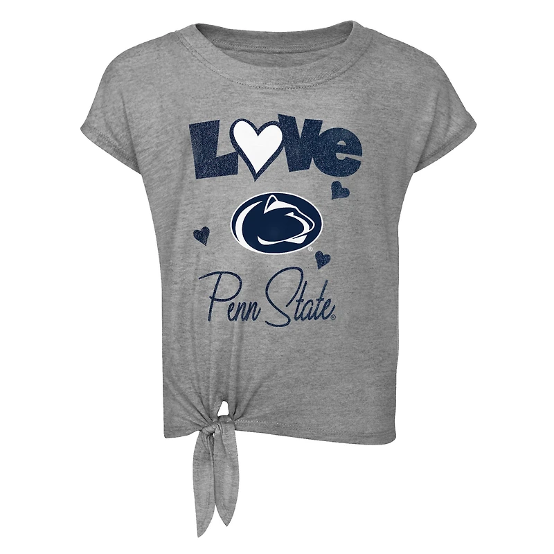 Preschool & Toddler Heathered Gray/Navy Penn State Nittany Lions Forever Love T-Shirt Leggings Set