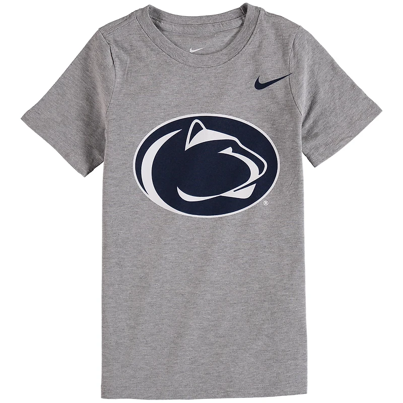 Preschool Nike Heathered Gray Penn State Nittany Lions Logo Performance T-Shirt