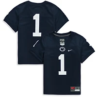 Maillot de football réplique l'équipe Penn State Nittany Lions, bleu marine, Nike n° 1, pour enfants d'âge préscolaire