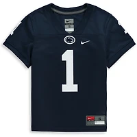 Maillot de football réplique l'équipe Nike Penn State Nittany Lions #1 bleu marine pour enfants d'âge préscolaire