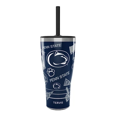 Gobelet Tervis Penn State Nittany Lions de 30 oz avec couvercle en paille