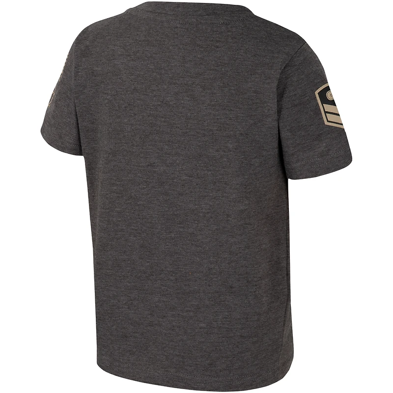 T-shirt du camp d'entraînement d'appréciation militaire Colosseum Charcoal Penn State Nittany Lions OHT pour tout-petits