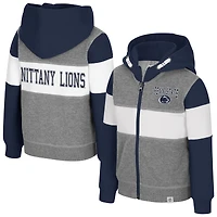 Sweat à capuche entièrement zippé Bert pour tout-petits, gris chiné, Colosseum, Penn State Nittany Lions