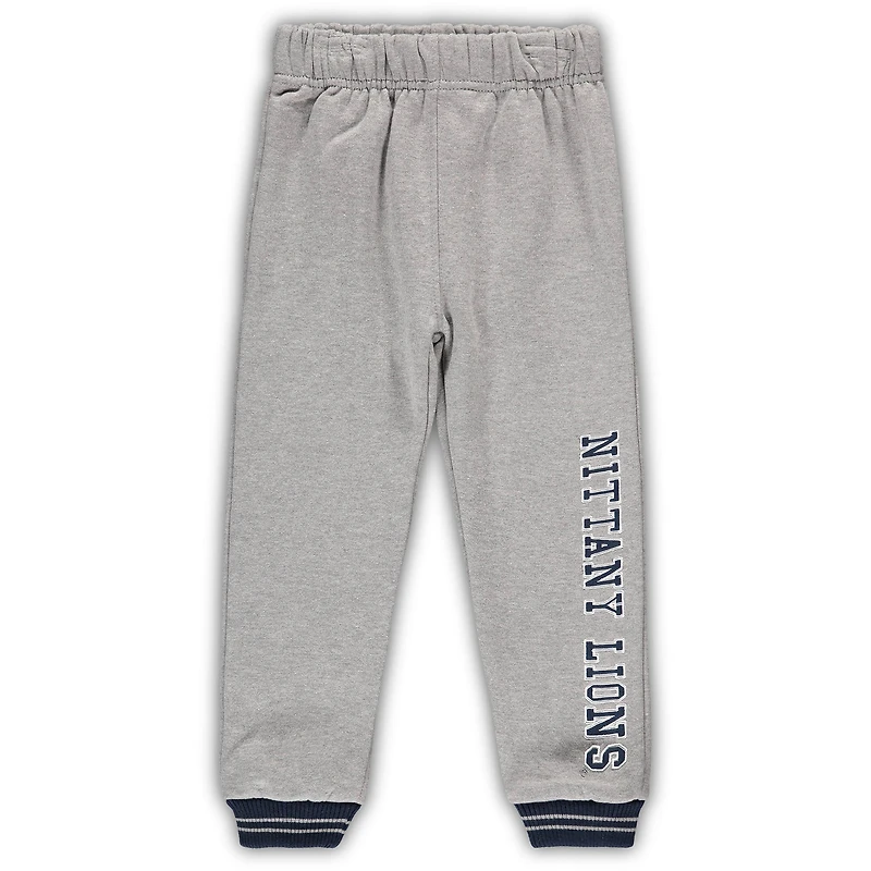 Toddler Colosseum Navy/Heathered Gray Penn State Nittany Lions Poppies Hoodie and Sweatpants Set