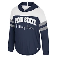 T-shirt à manches longues et capuche réfléchissant pour tout-petits Colosseum Navy Penn State Nittany Lions