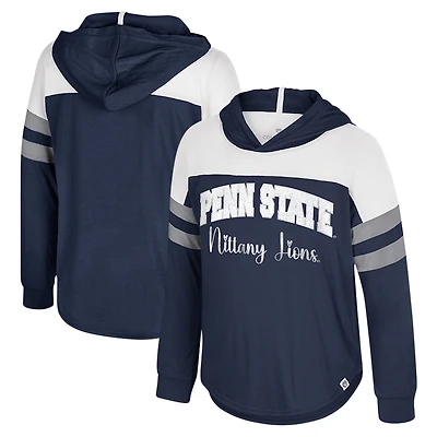 T-shirt à manches longues et capuche réfléchissant pour tout-petits Colosseum Navy Penn State Nittany Lions
