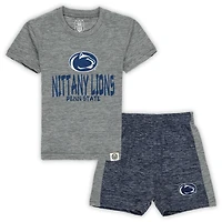 Ensemble t-shirt et short Cloudy Yarn pour tout-petits, Wes Willy, Penn State Nittany Lions