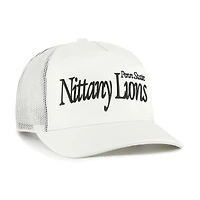 Unisex '47  Cream Penn State Nittany Lions Foundation Script Adjustable Trucker Hat